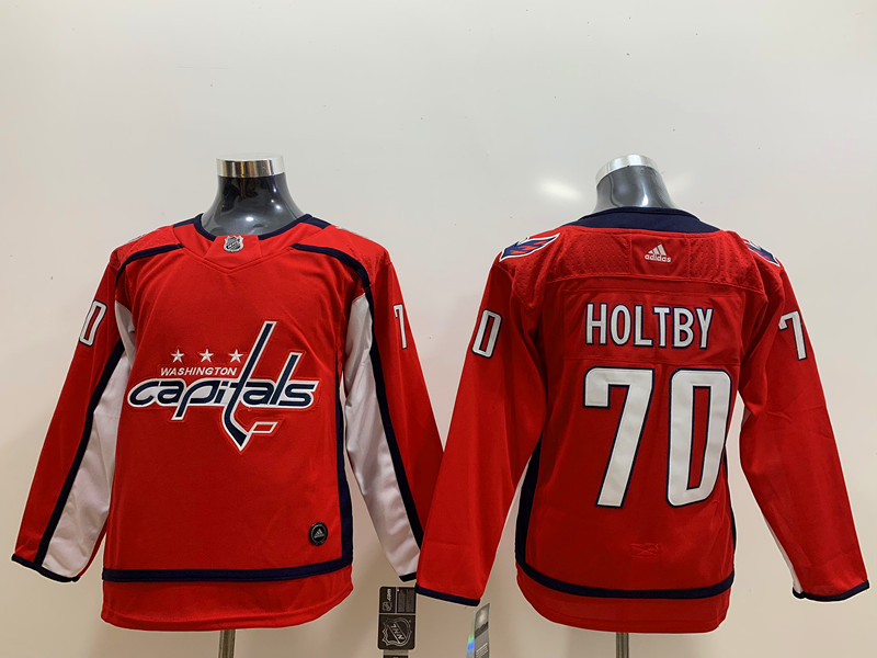 Men's Washington Capitals Braden Holtby #70 Red Breakaway Home Jersey